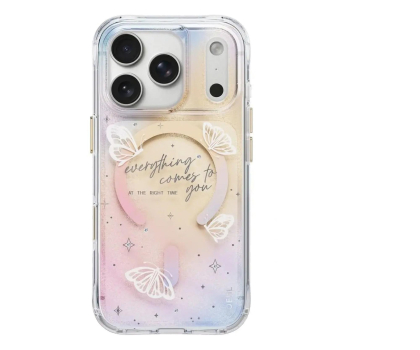 Etui ochronne do smartfonów Uniq Coehl Ellie do iPhone 18 Pro Max Magnetic prism bloom